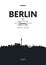 Poster city skyline Berlin, Flat style vector illustration