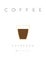 Poster coffee espresso white