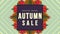 Poster design for autumn sale footage