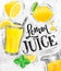 Poster fresh lemon juice