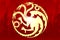 Poster of the golden dragon for the series House of the Dragon - prequel Game of Thrones.