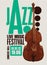 poster for good old jazz festival with double bass