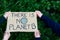 Poster held by the hands of two children that reads: There is no planet B. Concept of environmental care