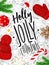 Poster holly jolly christmas