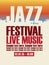 Poster for the jazz festival