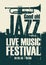 Poster for the jazz festival