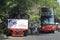 A poster of Joko Widodo-Kalla in front of a steam train