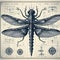 Poster of a mechanical dragonfly.