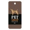 Poster Pet Shop Design label Border Terrier Geometric style