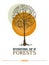 Poster to international forest day. Let`s save the trees!