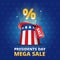 Poster USA Presidents day MEGA SALE