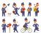 Postman character vector set.