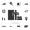 the postman delivers mail boxes icon. Detailed set of logistic icons. Premium graphic design. One of the collection icons for webs