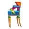 Postmodern Empire chair beautiful illustration