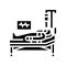 postoperative recovery glyph icon vector illustration