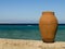 The pot on the beach of Red Sea