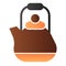 Pot flat icon. Kettle color icons in trendy flat style. Teapot gradient style design, designed for web and app. Eps 10.