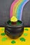 Pot of Gold Cupcake at the End of a Rainbow