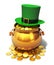 Pot of Gold and green Leprechaun hat