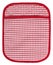 Pot holder lovely red and white plaid with pocket