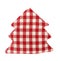 Pot holder lovely red and white shaped as conifer