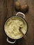 Pot of rustic mash potato