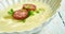 Potage Dubarry with crisp chorizo