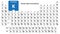 Potassium Chemical 19 element of periodic table. Molecule And Communication Background. Chemical K, laboratory and science