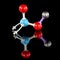 Potassium Nitrate molecule model