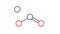 potassium nitrite molecule, structural chemical formula, ball-and-stick model, isolated image preservatives e249