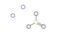potassium sulfite molecule, structural chemical formula, ball-and-stick model, isolated image preserving food and beverages e225