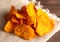 Potato Chips Made with Sweet Potatoes an Alternative to Classic Chips
