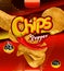 Potato chips. Pepper flavor. Design packaging, vector template