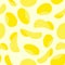 Potato chips seamless pattern. Vector background of food. Fried