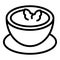 Potato cream soup icon outline vector. Cheese food