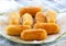 Potato croquettes fried with mozzarella cheese