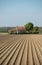 Potato farmland spring house