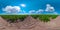 Potato field under blue sky 360VR