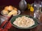 Potato gnocchi in creamy Alfredo sauce