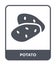 potato icon in trendy design style. potato icon isolated on white background. potato vector icon simple and modern flat symbol for
