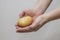 Potato Lover: Caucasian man Holding a Melody Potato