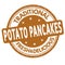 Potato pancakes grunge rubber stamp