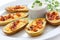 Potato skins , appetizer