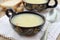 Potato soup with tarragon