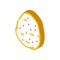 potato tuber isometric icon vector illustration