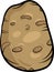 Potato vegetable cartoon illustration