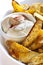 Potato Wedges with Sour Cream