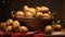 potatoes adorned by water droplets