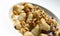 Potatoes gnocchi pasta with walnuts