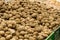 Potatoes in the market .Raw vegetables backgrounds overhead perspective. Healthy organic potatoes food. Selective focus. Supermark